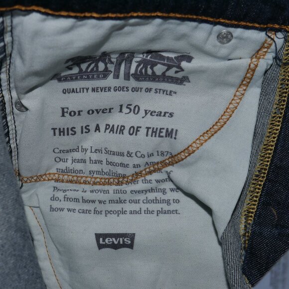 Levi's 511 Slim Fit Jeans Men's Size 32x36 Stretch Denim Dark Wash NWT - Picture 9 of 10